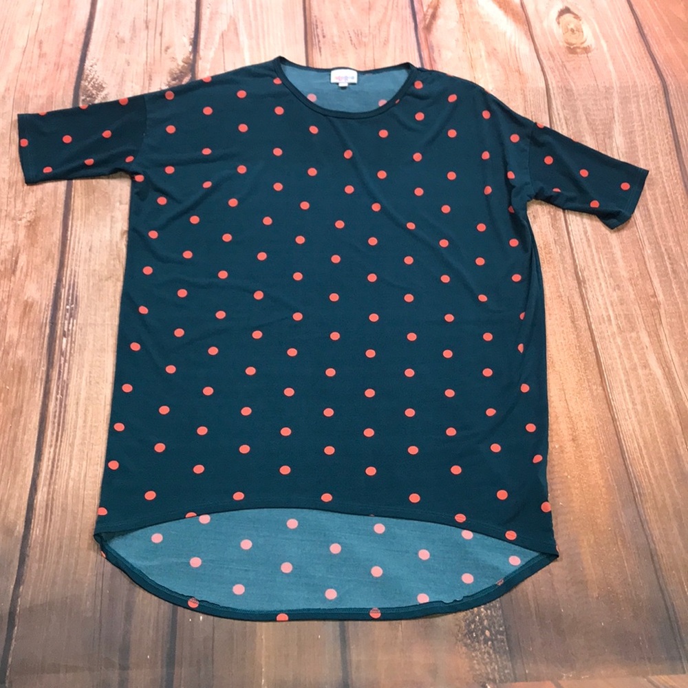 Green polka dotted Irma